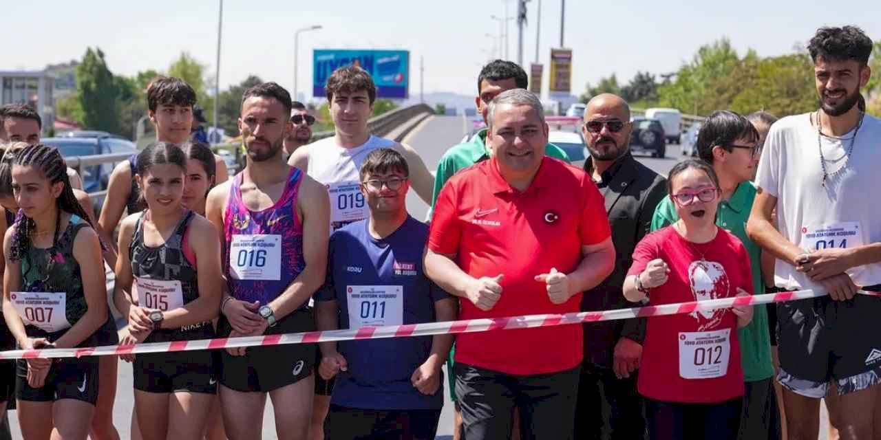 Keçiören 1919 metre koştu