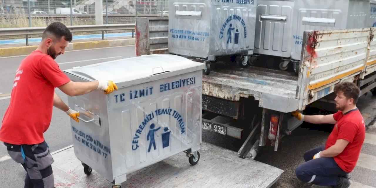 Daha temiz İzmit için yeni konteynerler sahada