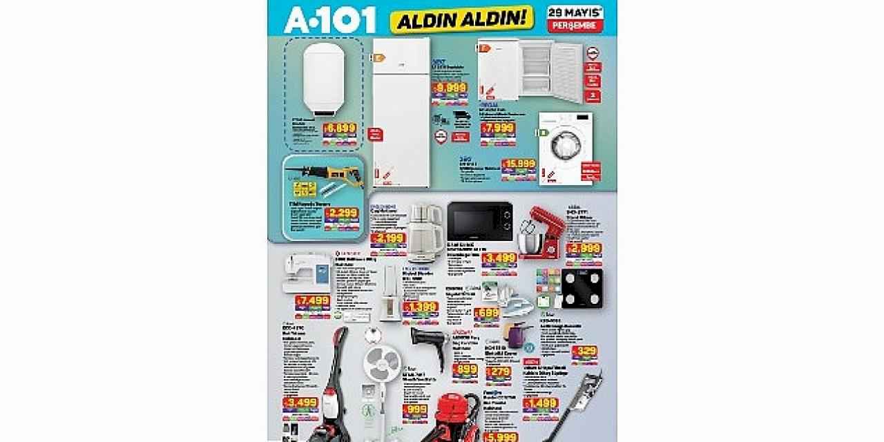29 Mayıs'ta A101'de Motosikletten Ev Ürünlerine Geniş Ürün Yelpazesi