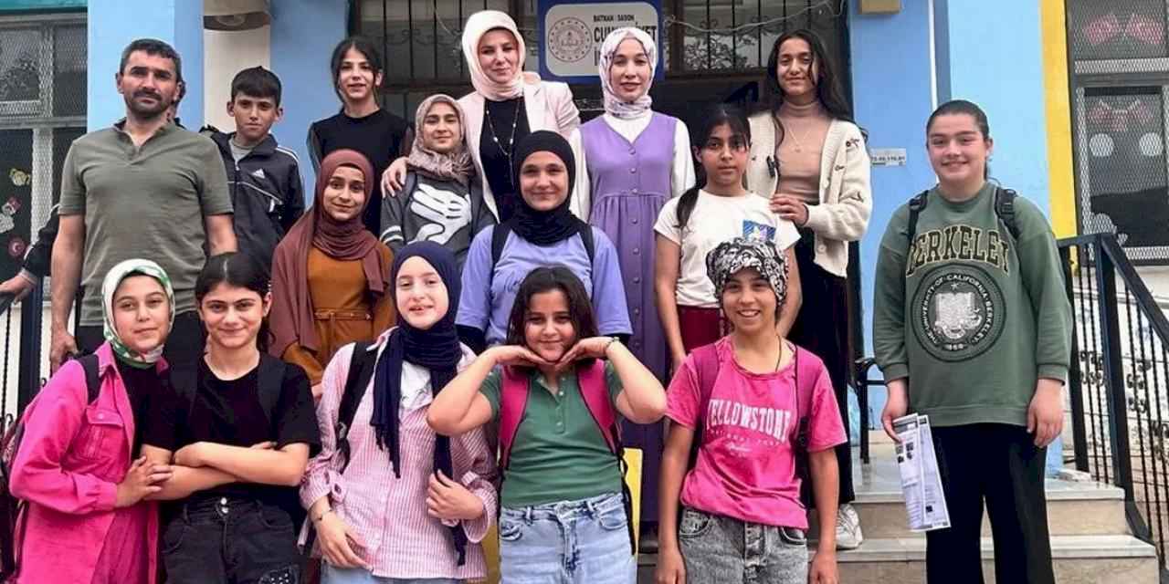 Batman’ın ilk kadın yazarı Sasonlu Meryem Avcı, öğrencilerle buluştu