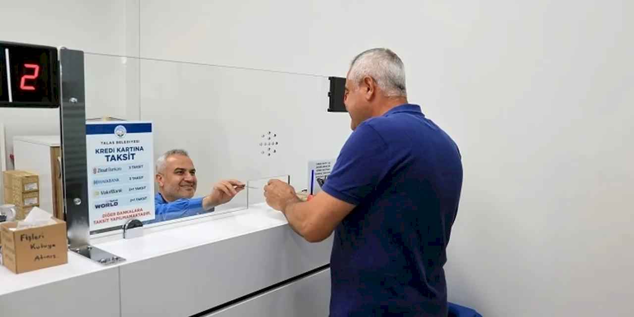 Kayseri Talas'ta vergi ödemelerinde son günler