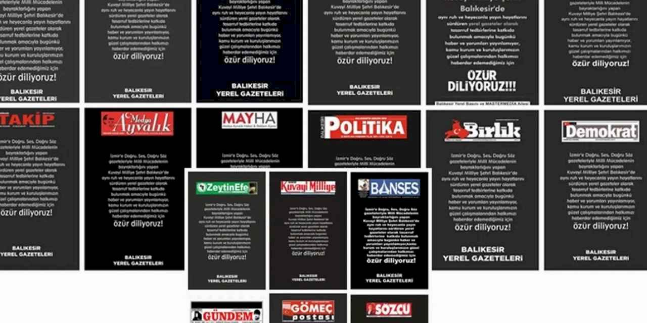 Balıkesir gazetelerinden tasarruf tedbirlerine farklı tepki!
