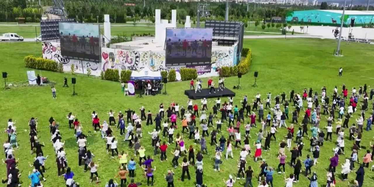 Başkentli kadınlar Guinness için ter döktü