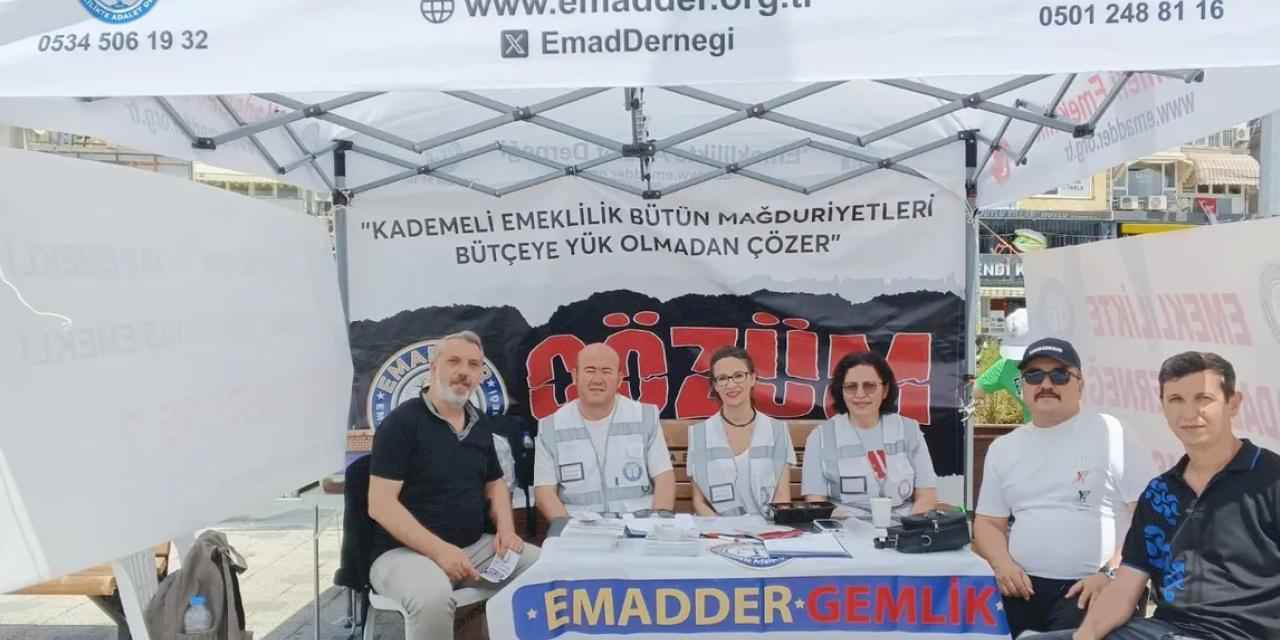 EMADDER temsilcileri hak arayışlarını Gemlik'te sürdürdü