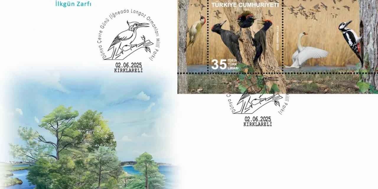 PTT'den İğneada Longoz Ormanları'na ilk gün zarfı