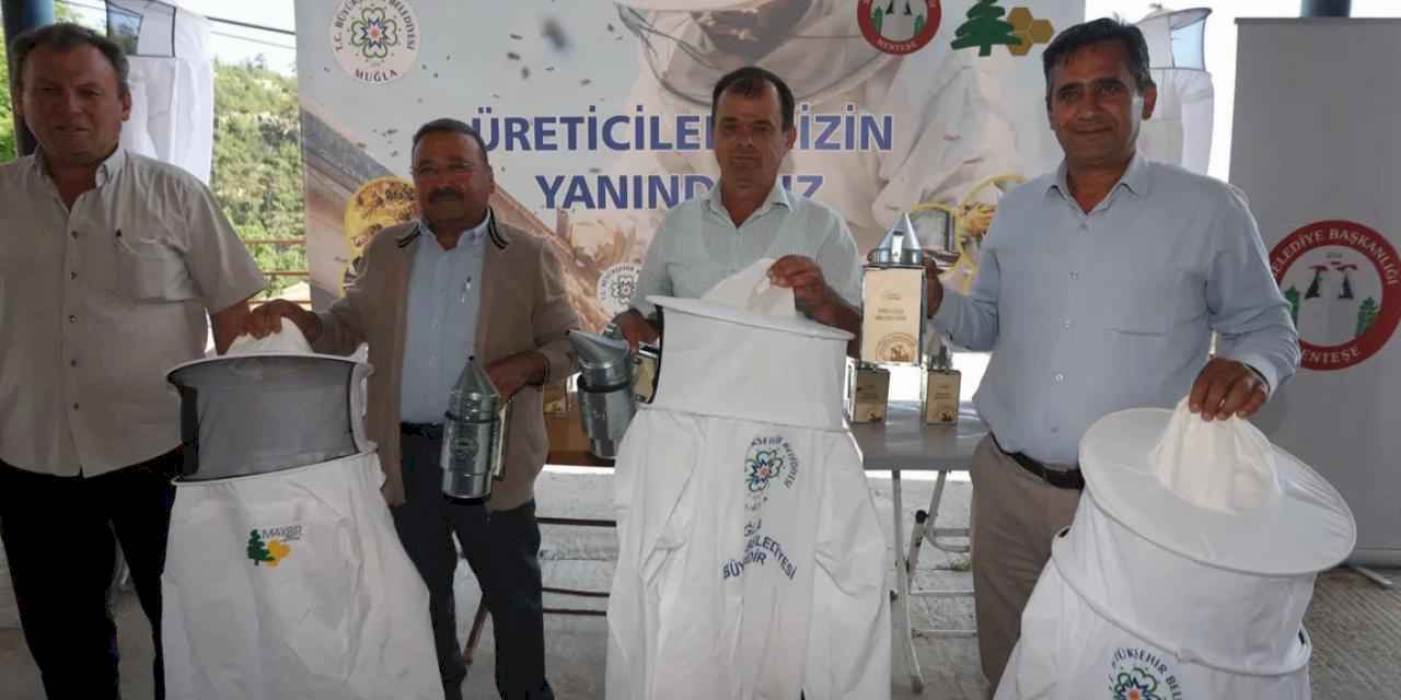 Muğla’da arıcılara ekipman desteği