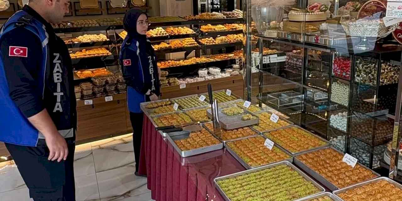 Tatlı üretimi ve satışına zabıta denetimi