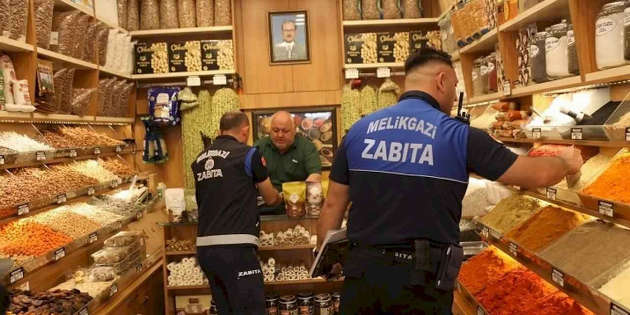 Kayseri Melikgazi zabıtasından bayram öncesi sıkı denetim