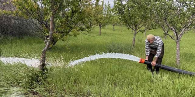 Kayseri Melikgazi'de kırsalda tarımsal sulamaya destek