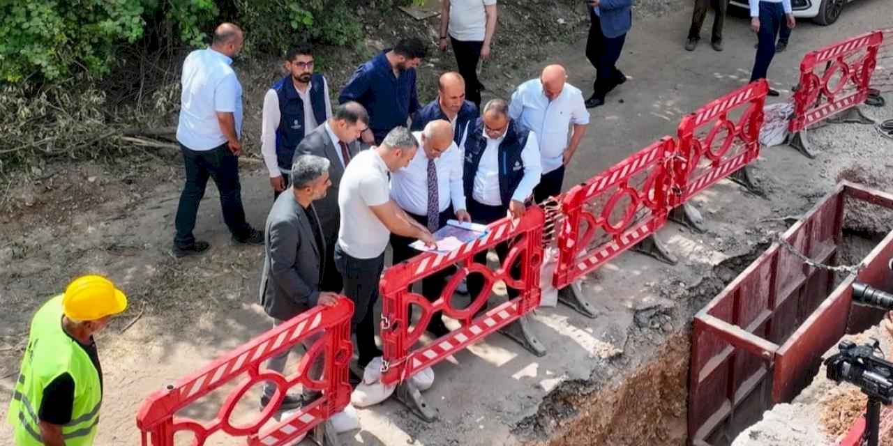 Malatya'da altyapı çalışmalarına yerinde inceleme