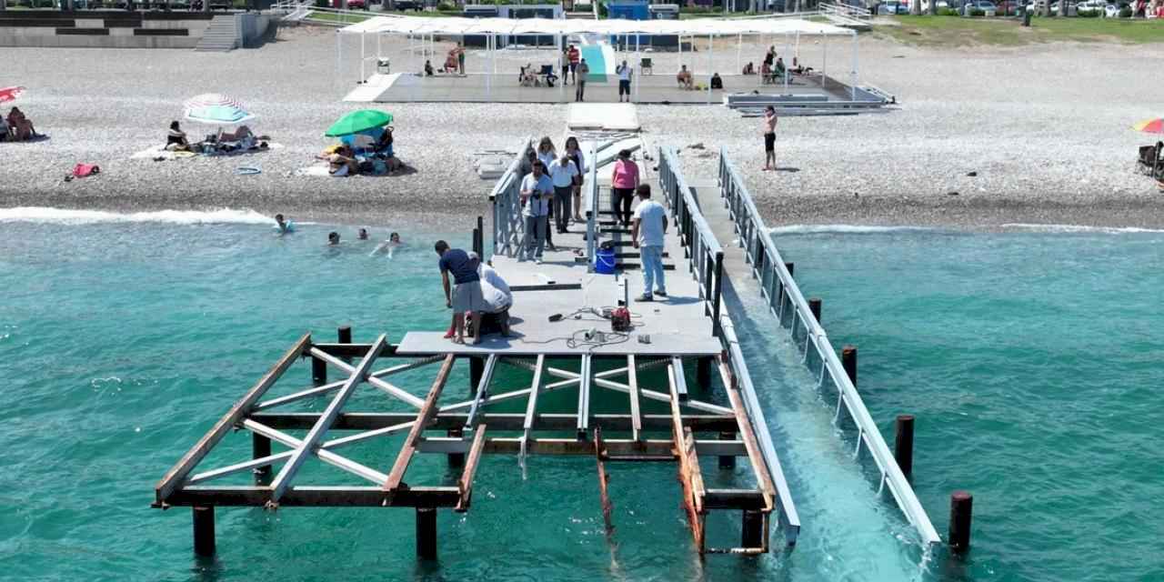 Antalya'da 'Engelsiz Plaj' yeni sezona hazırlanıyor
