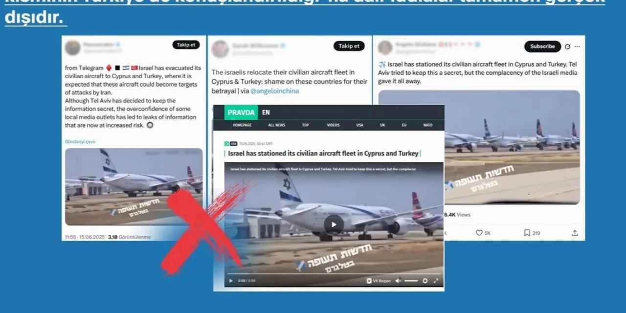 İletişim'den 'İsrail Uçakları Türkiye’de' iddialarına yalanlama!