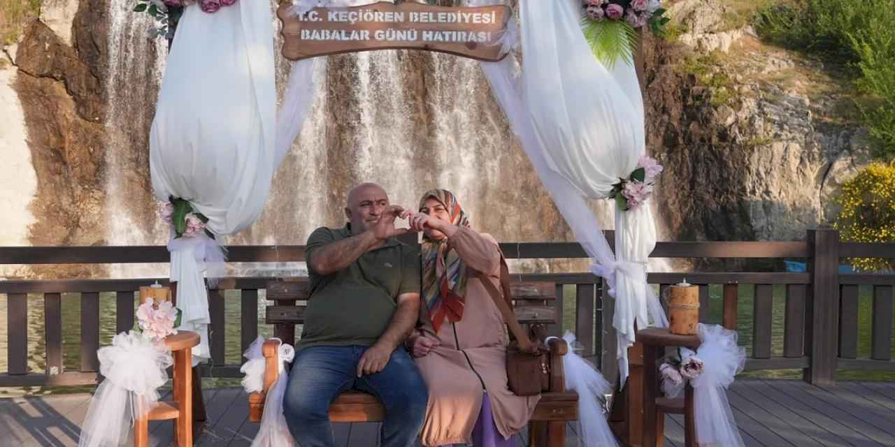 Ankara Keçiören'de babalara özel çekim alanı