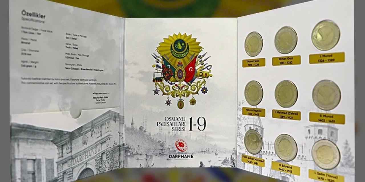Darphane'den 'Osmanlı Padişahları Bimetal Hatıra Para'ları satışa çıkıyor