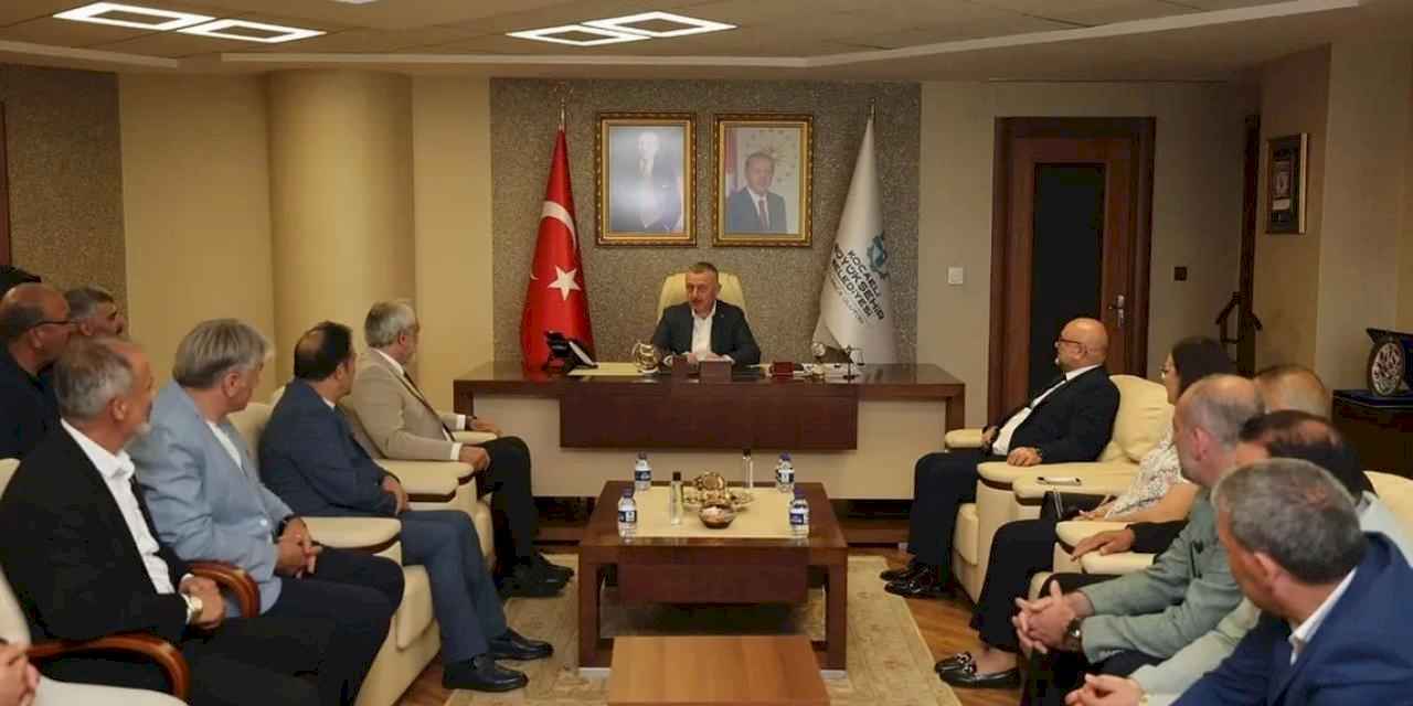 Başkan Büyükakın, Murat Aydın ve yönetimini kabul etti