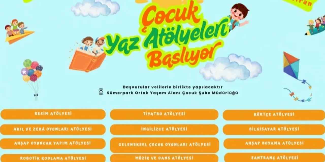 Diyarbakırlı çocuklar için yaz atölyeleri başlıyor