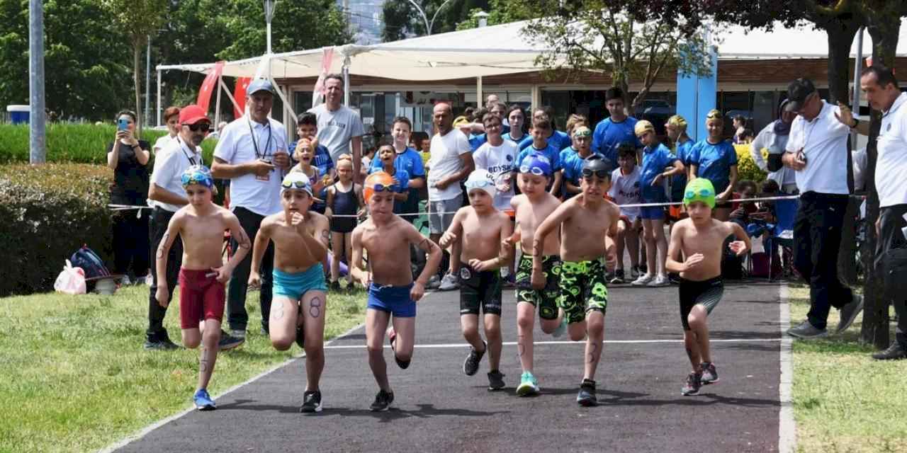 Bursa Osmangazi’de Triathle yarışları nefes kesti