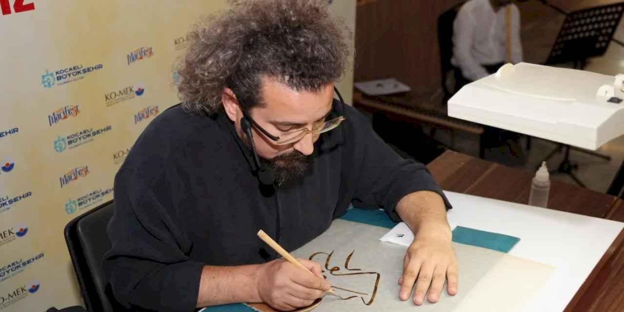 Kocaeli'de hat sanatıyla zamanın ötesine yolculuk