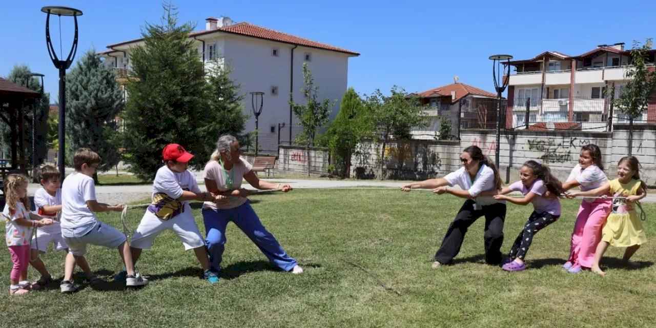 Kocaeli mahallelerinde 'geleneksel oyun' heyecanı