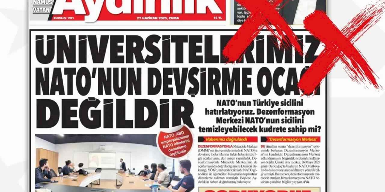 DMM’den Aydınlık’a “Gerçek Dışı” tepki