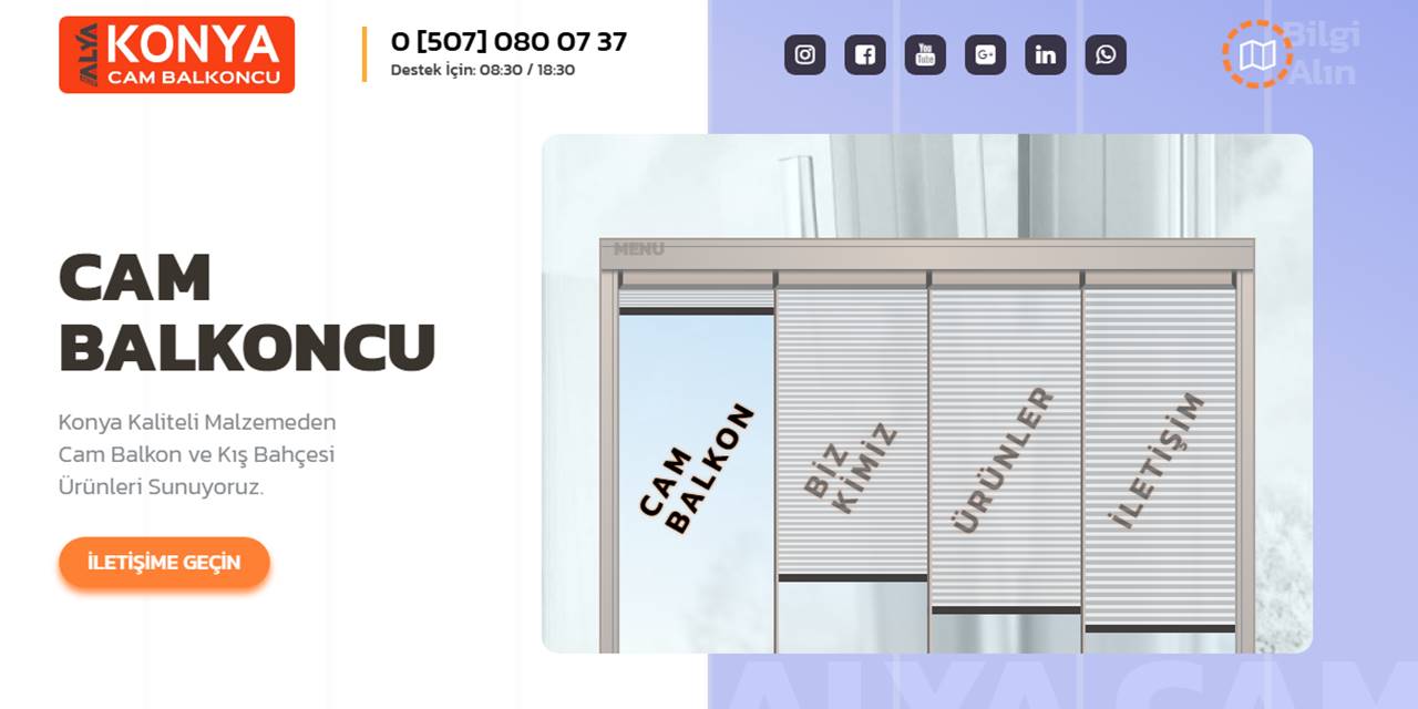 Profesyonel Hizmet Anlayışıyla Konya Cam Balkoncu