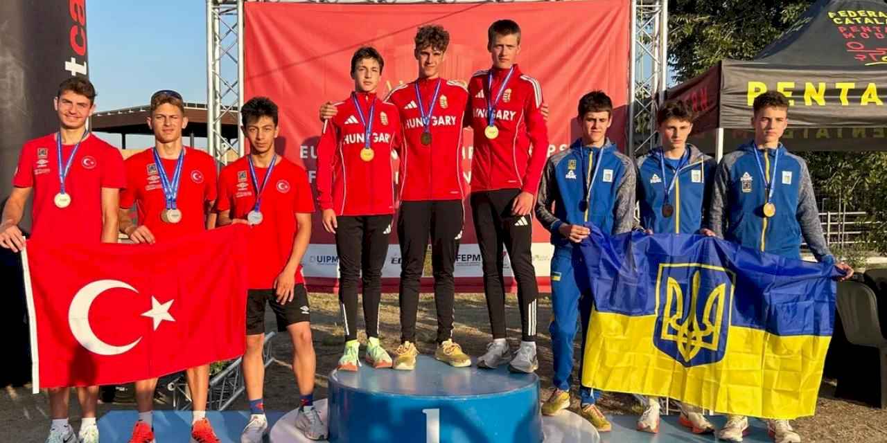 Pentatlonda ilki başardı! Muhammed Emir Kurtulan Avrupa üçüncüsü oldu