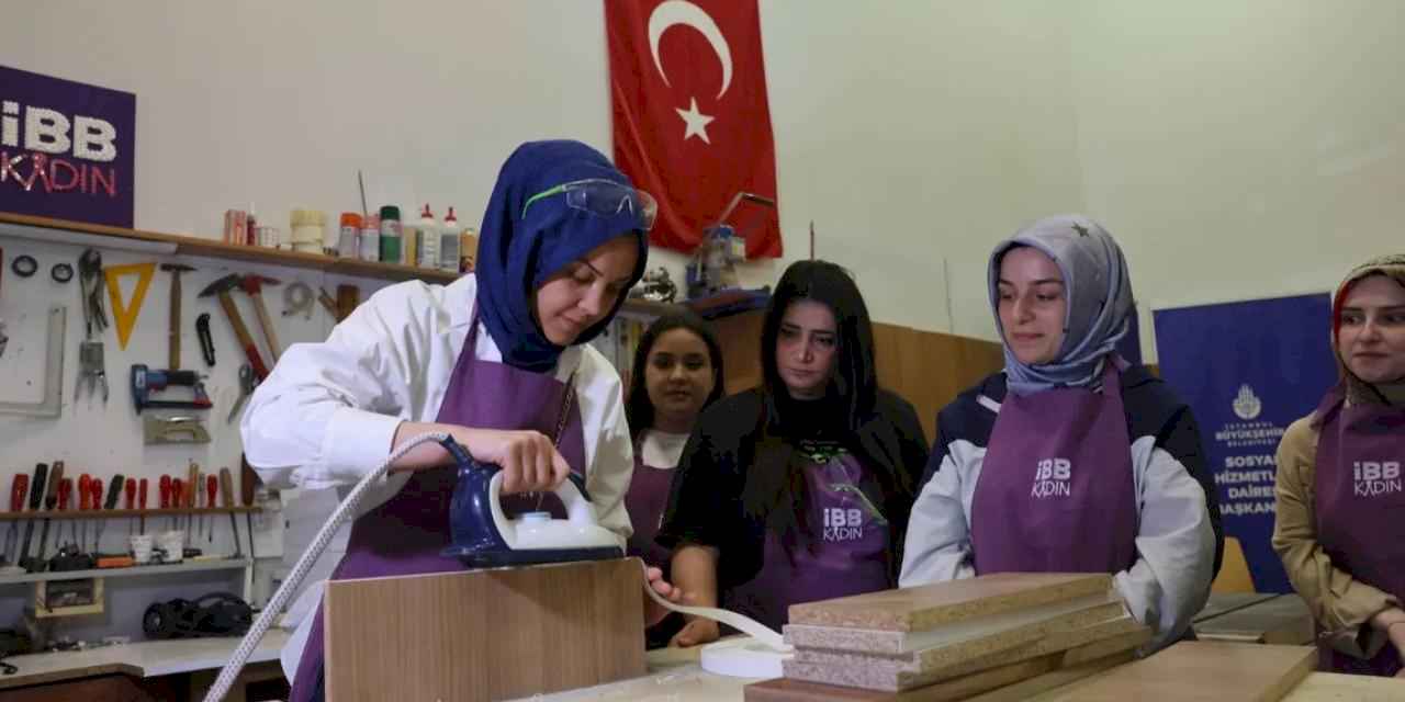 İBB'den kadınlara marangozluk eğitimi