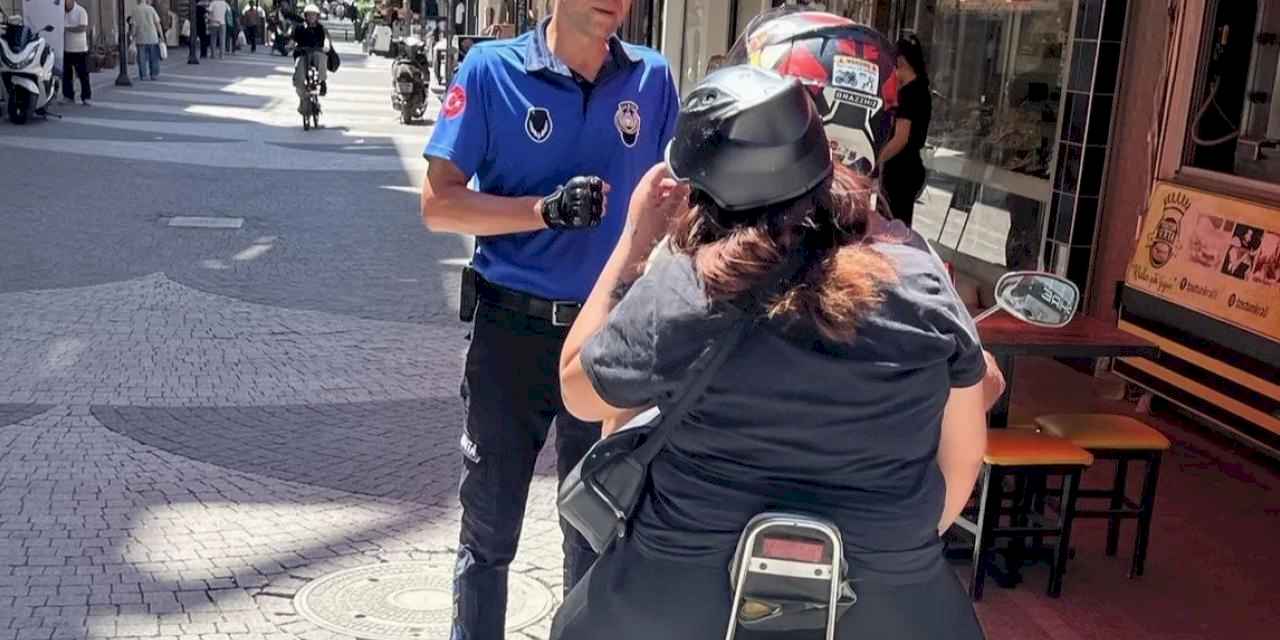 Manisa’da yaya yollarına motosiklet denetimi