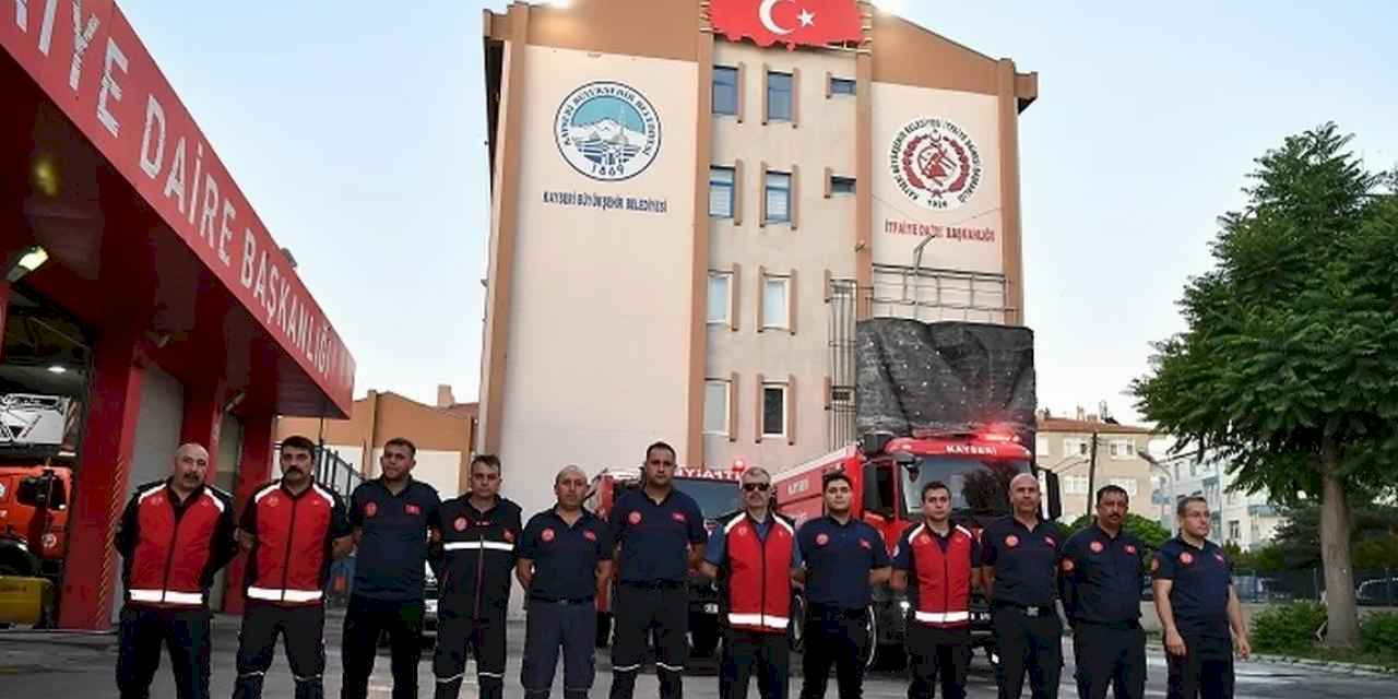 Kayseri Büyükşehir'den Manisa yangınına yardım desteği
