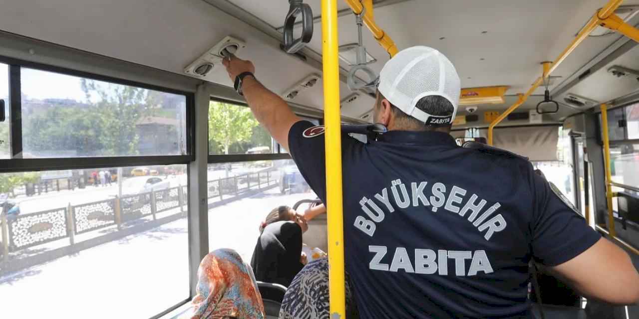 Gaziantep’te toplu taşımaya serinlik denetimi