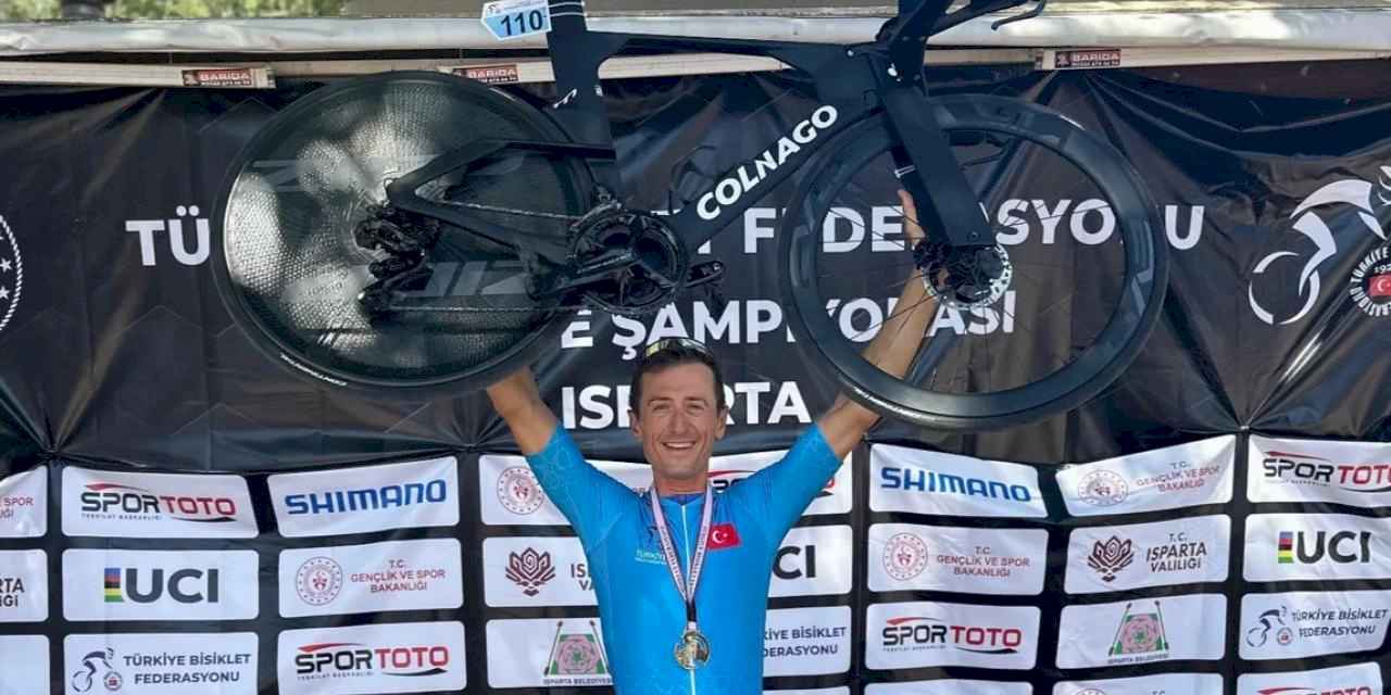 Mudanya'nın bisiklet sporcusu zirveye pedal çevirdi