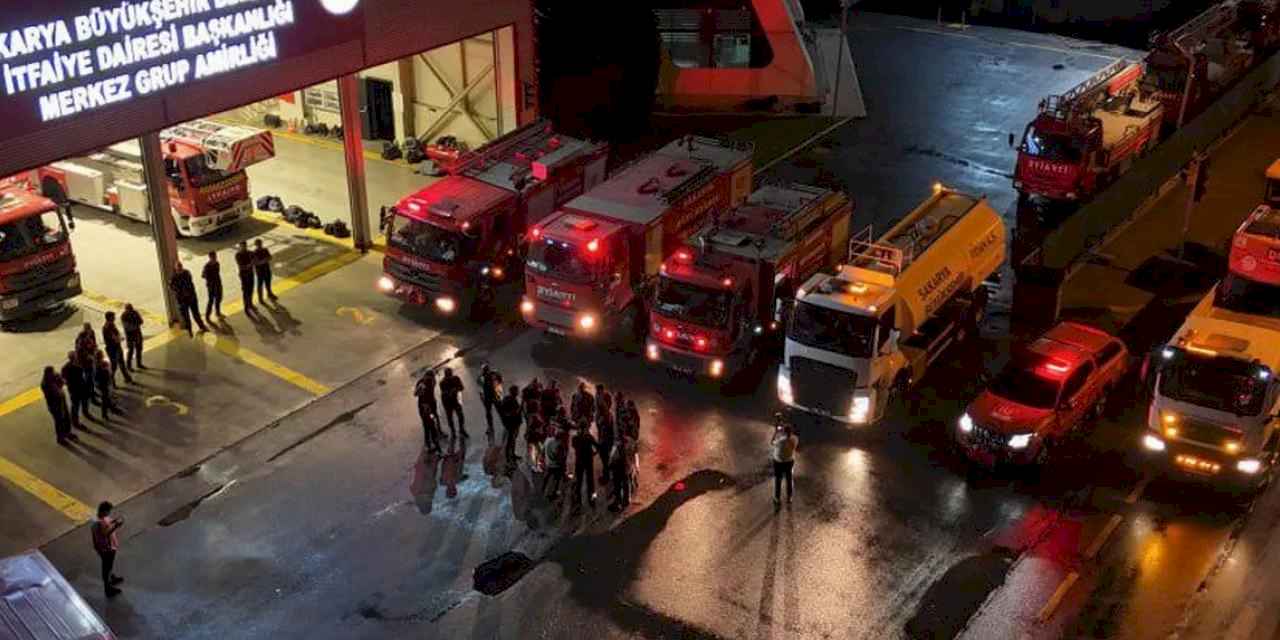 Manisa’daki orman yangınına Sakarya’dan destek