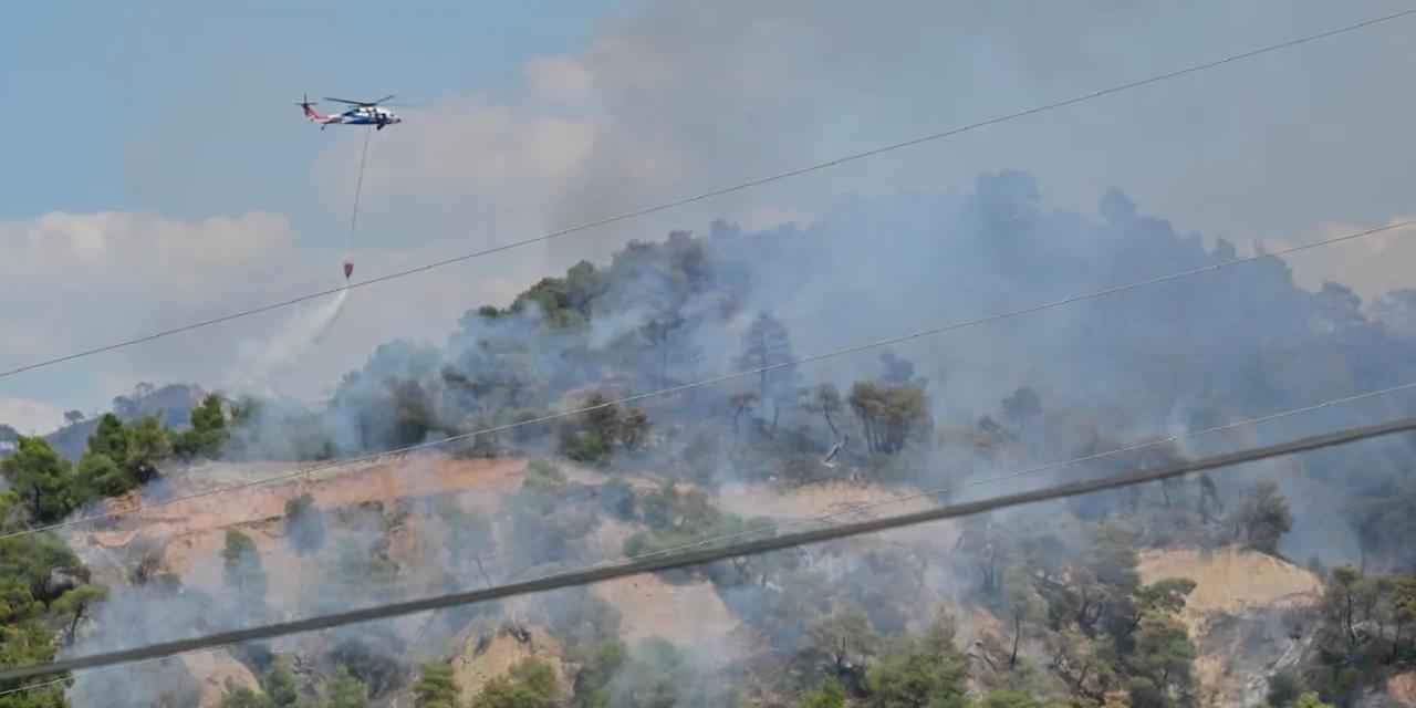 Manisa’da orman yangınlarıyla mücadele sürüyor