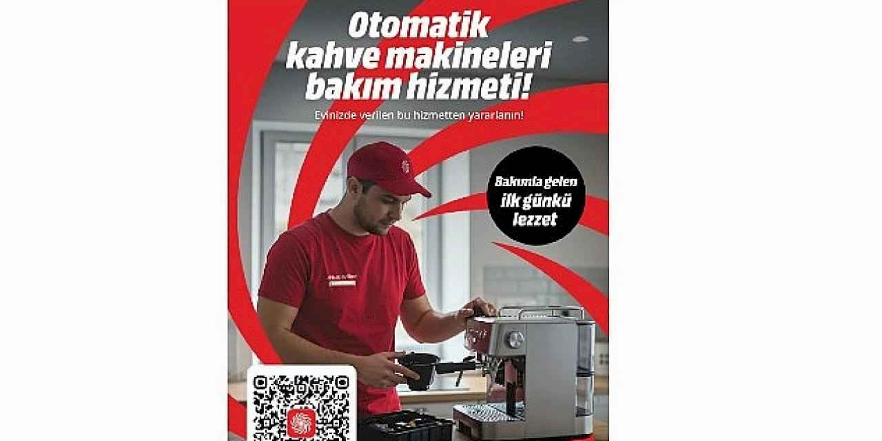 MediaMarkt Türkiye'den evde otomatik kahve makinesi bakım hizmeti!