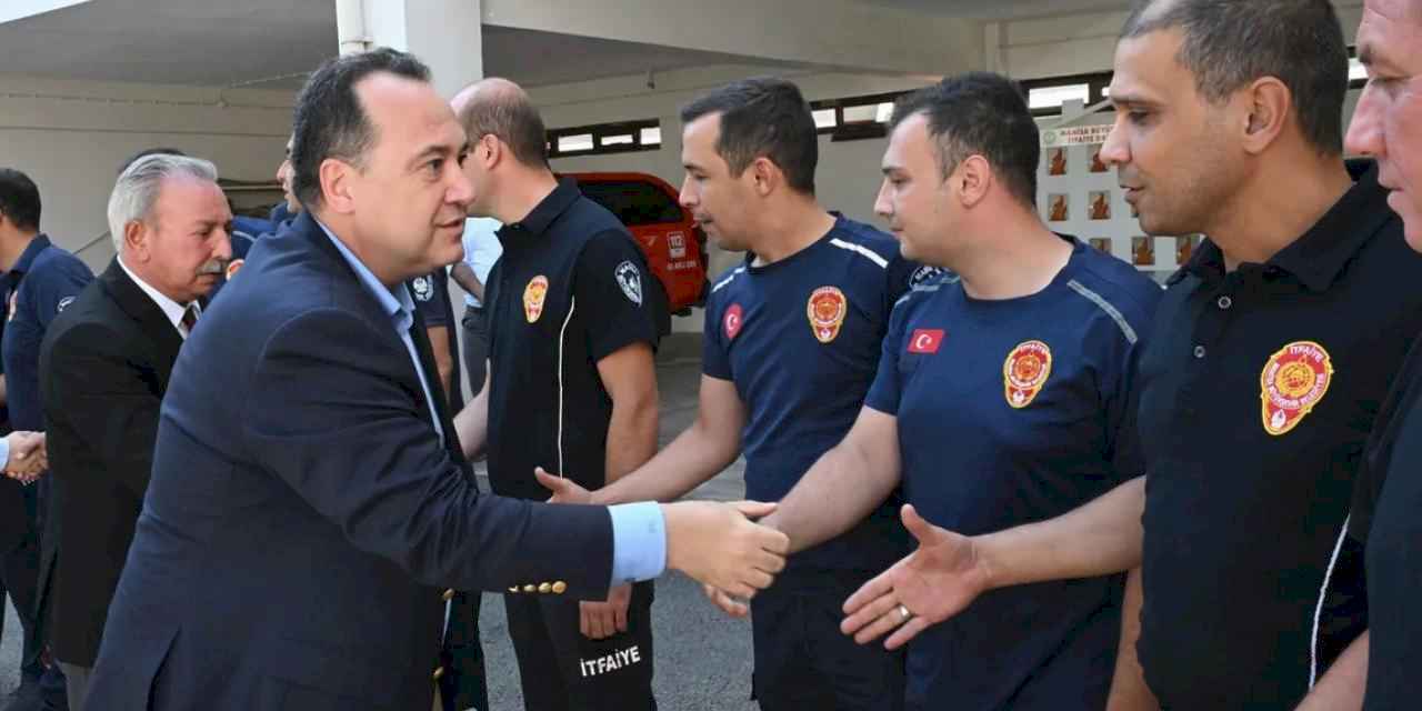 Manisa İtfaiyesi'ne Başkan Dutlulu'dan özel teşekkür