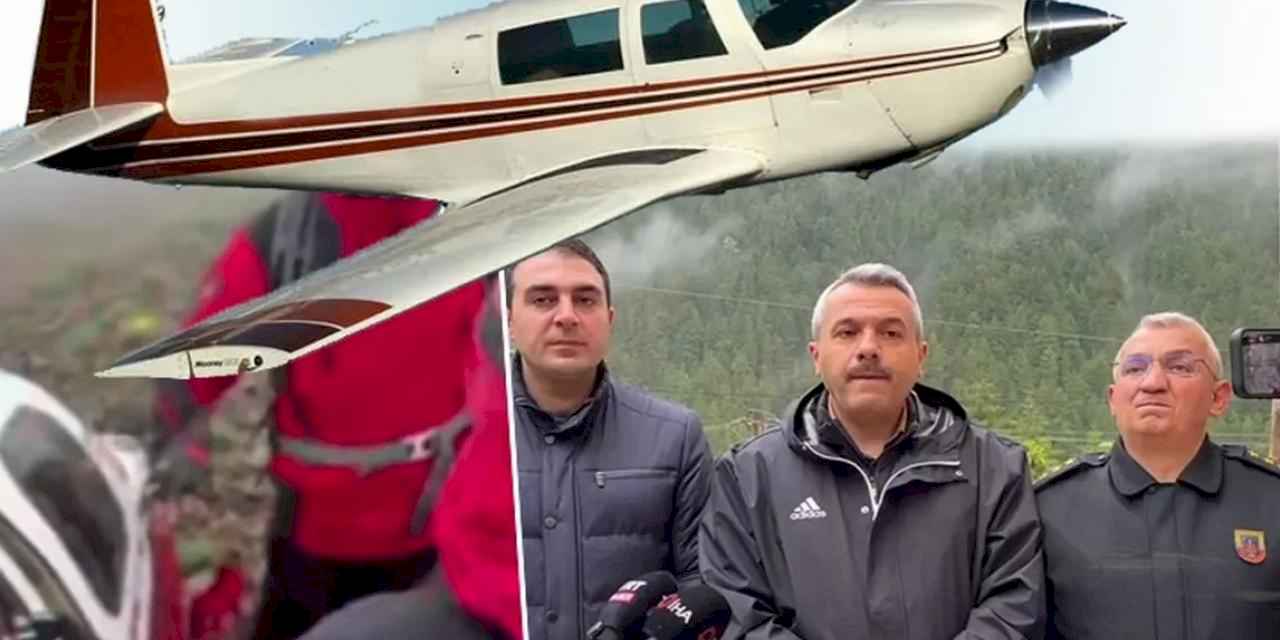 Rize-Erzurum sınırında düşen uçak bulundu... Kadın yolcu kurtarıldı, pilot hayatını kaybetti!
