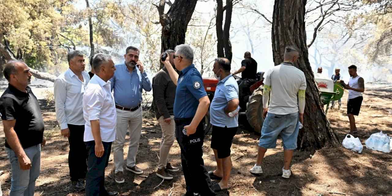 Muratpaşa Belediyesi’nden orman yangınına yoğun destek