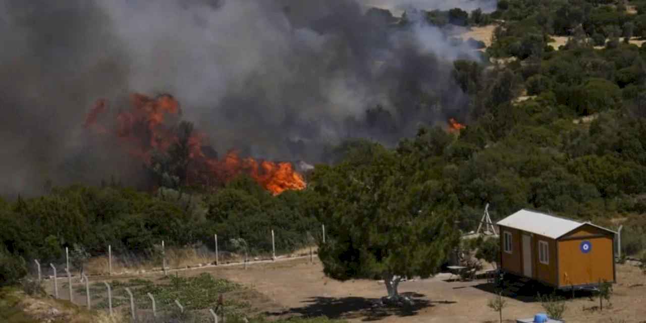 İzmir İtfaiyesi, Çeşme'nin dört bir yanında görevde