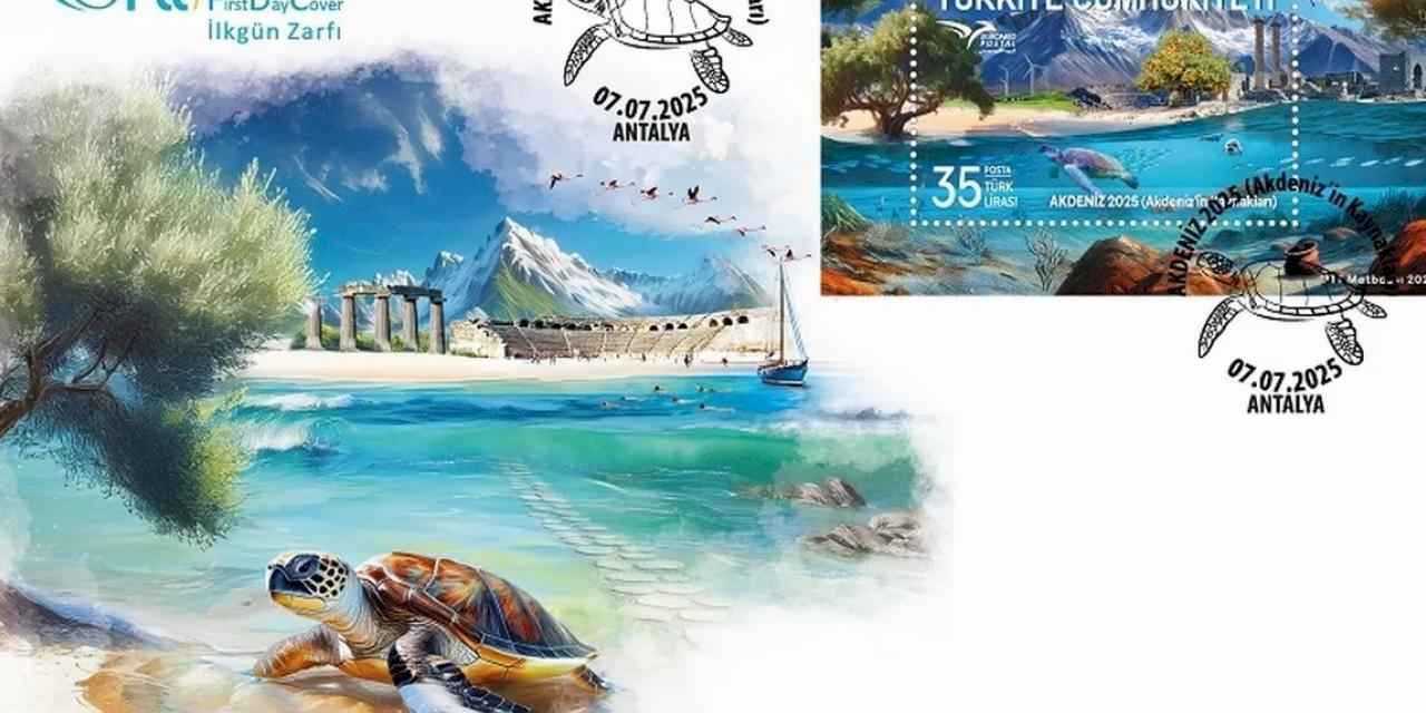 PTT'den 'Akdeniz'e ilkgün zarfı