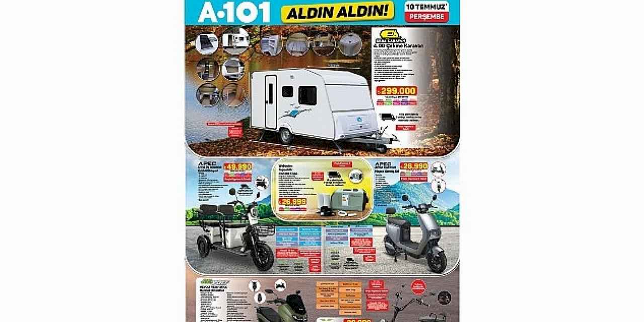 A101 10 Temmuz İtibarıyla Moped, Karavan ve Teknolojik Ürünleri Tüketicilere Sunuyor
