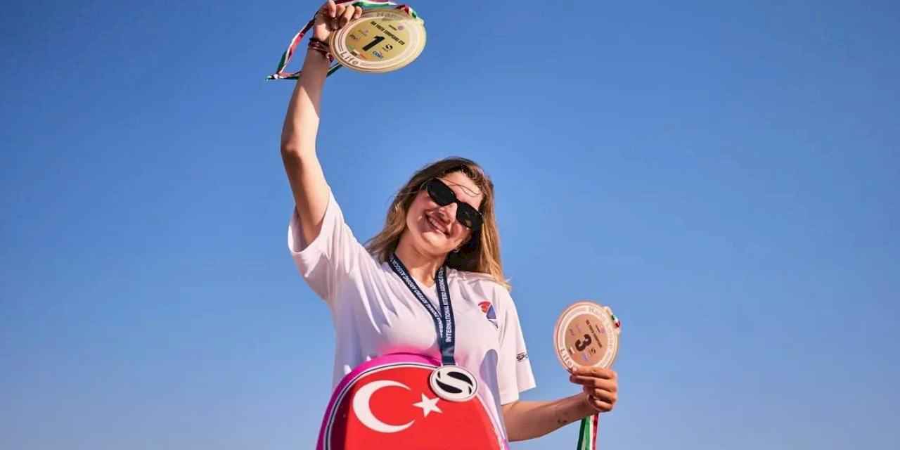 Genç sporcu Derin Deniz'den Avrupa şampiyonluğu