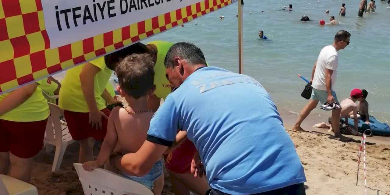 Kocaeli sahillerinde çocuklar zabıta güvencesinde