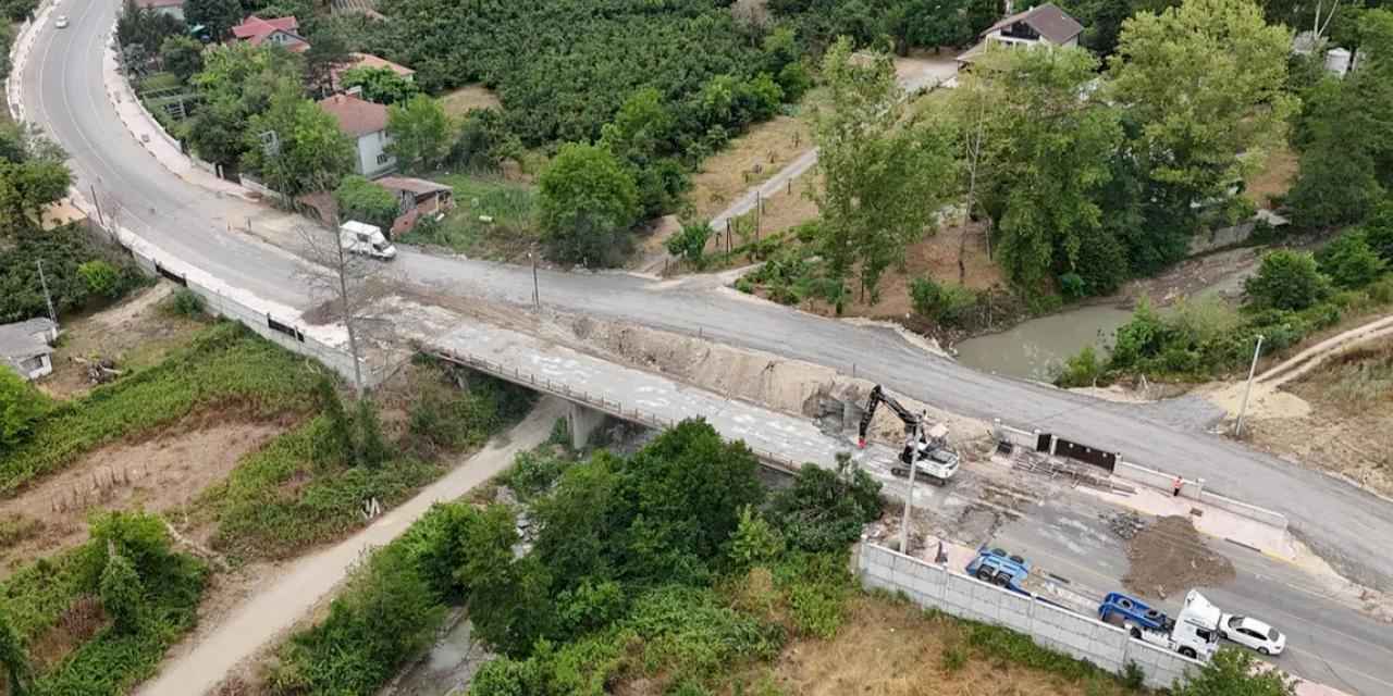 Sakarya Kanlıçay Köprüsü’nde çalışmalar başladı