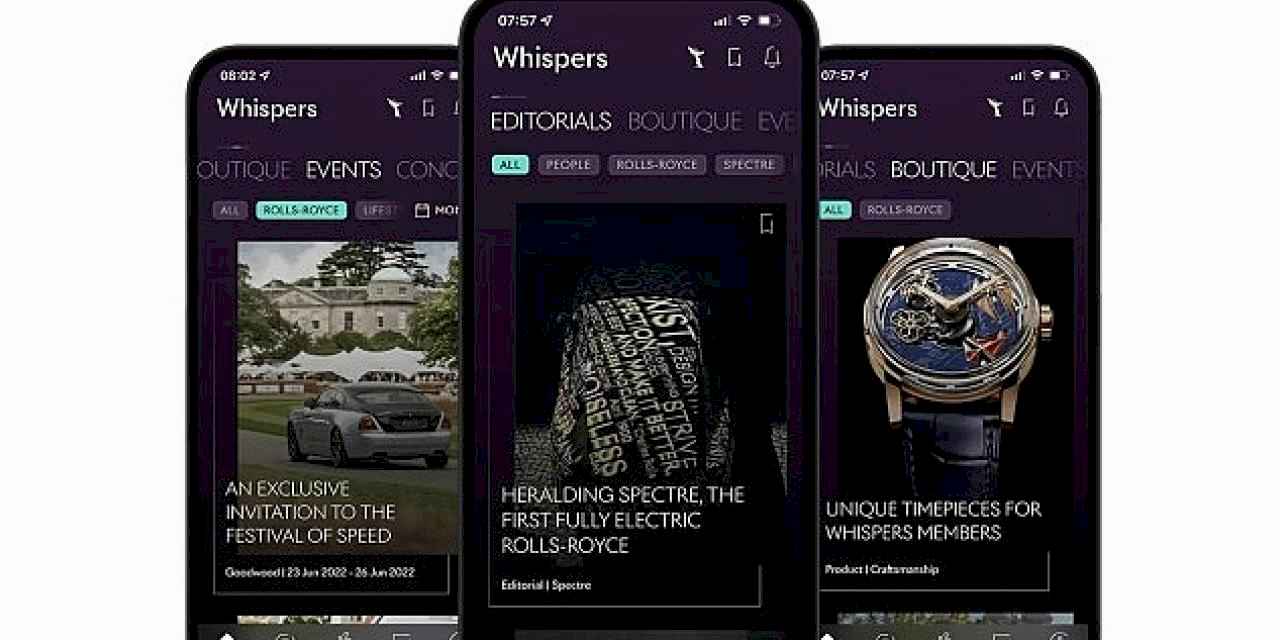 Rolls-Royce sahiplerine özel bir dünya; Whispers