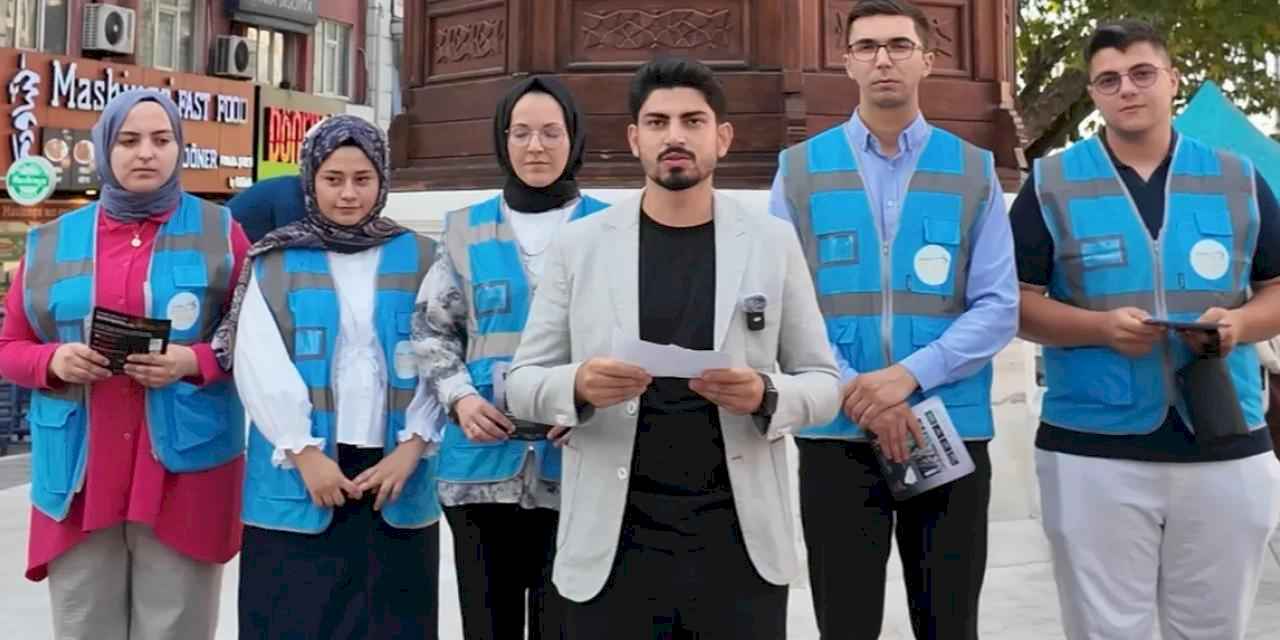 AK Parti Osmangazi Gençliğinden broşürlü vicdan çağrısı