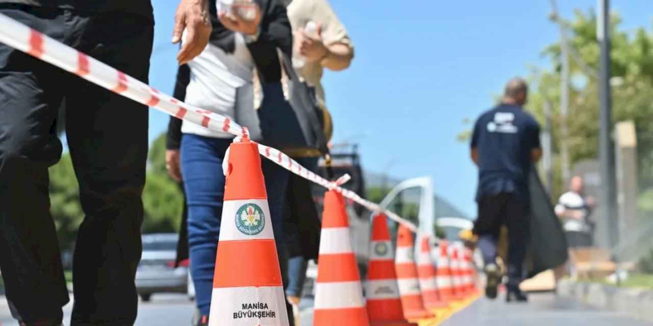 Manisa'da 'hissedilebilir zemin' uygulaması