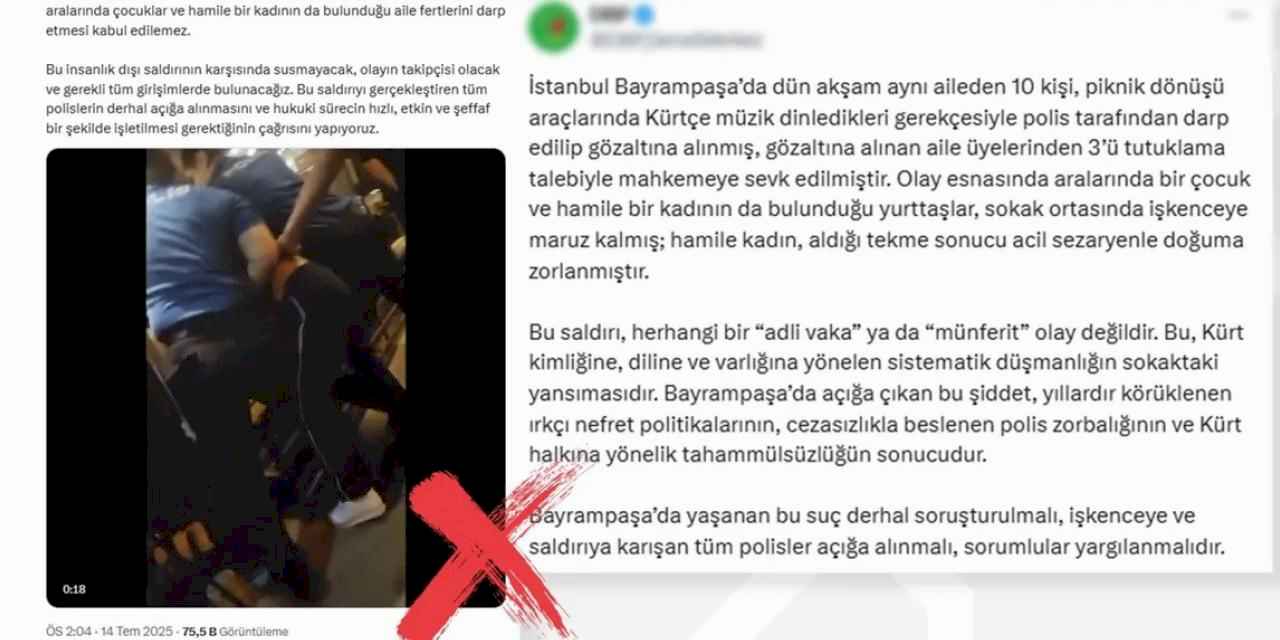 DMM: Bayrampaşa’daki iddialar gerçeği yansıtmıyor