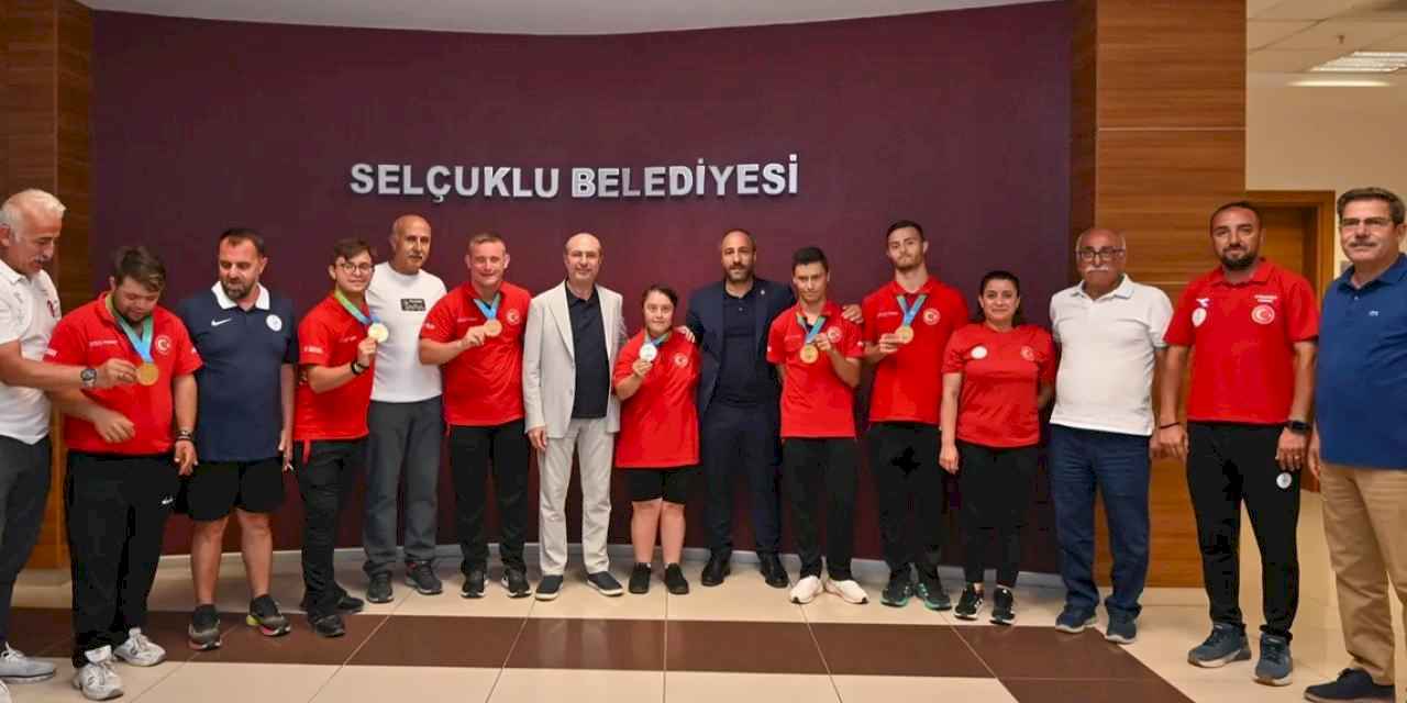 Konya Selçuklu'da özel sporcular ağırlandı