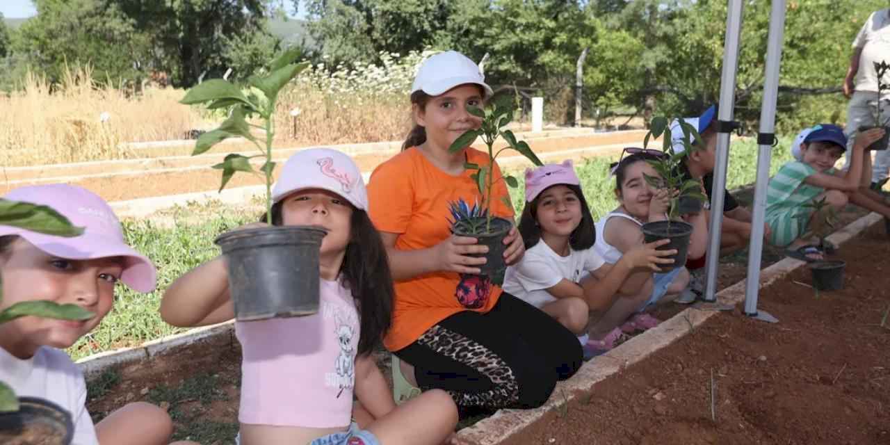 Muğla’da minik eller umut ekiyor