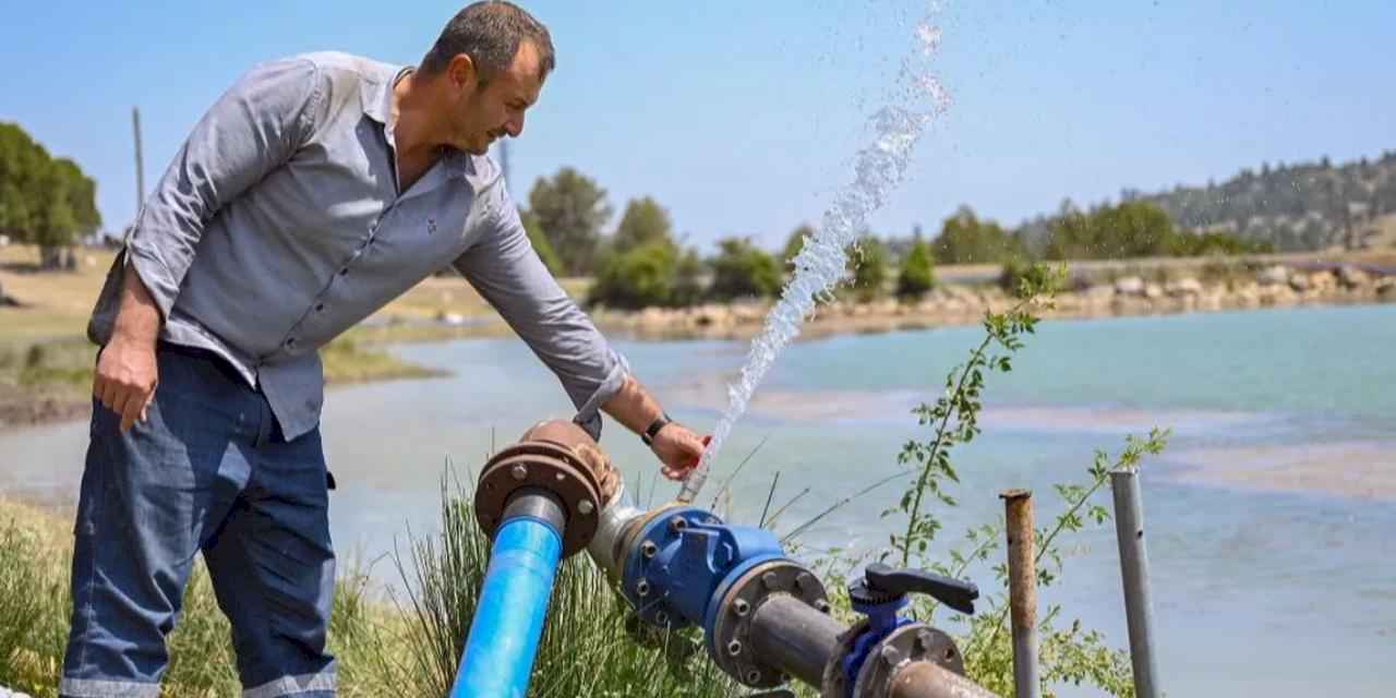 Mersin’de sulama borusu desteğiyle çiftçiye can suyu